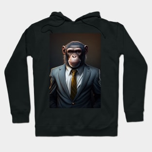 Adorable Wild Monkey In A Suit Animals Hoodie